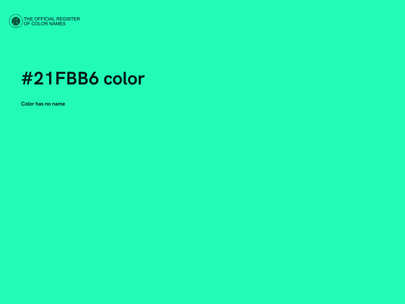 #21FBB6 color image