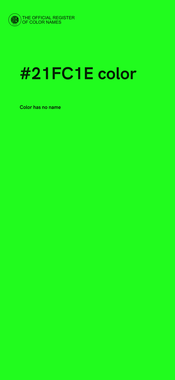 #21FC1E color image