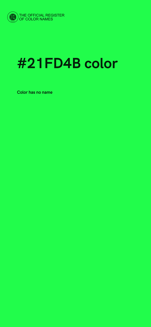 #21FD4B color image