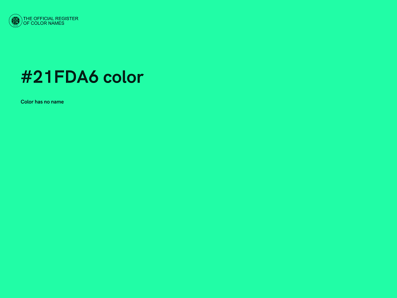 #21FDA6 color image