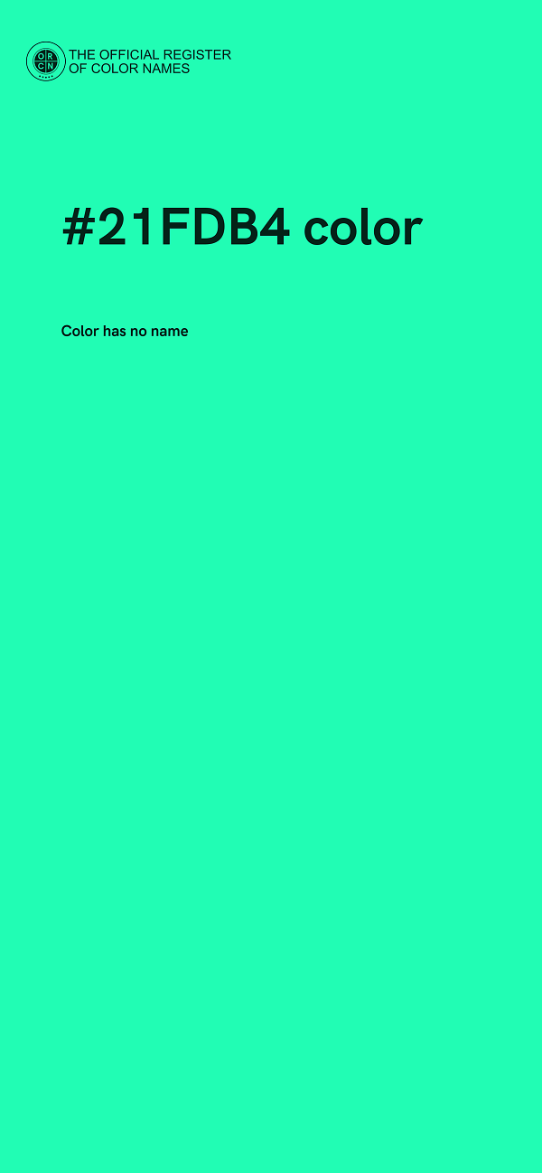 #21FDB4 color image