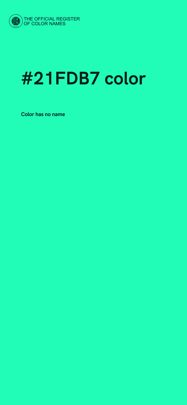 #21FDB7 color image