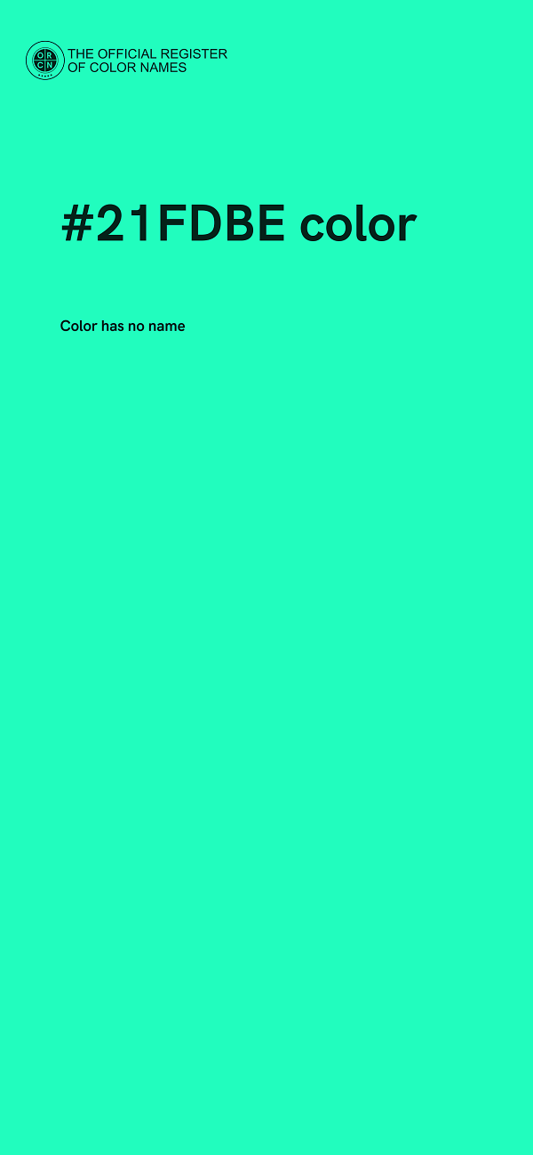 #21FDBE color image