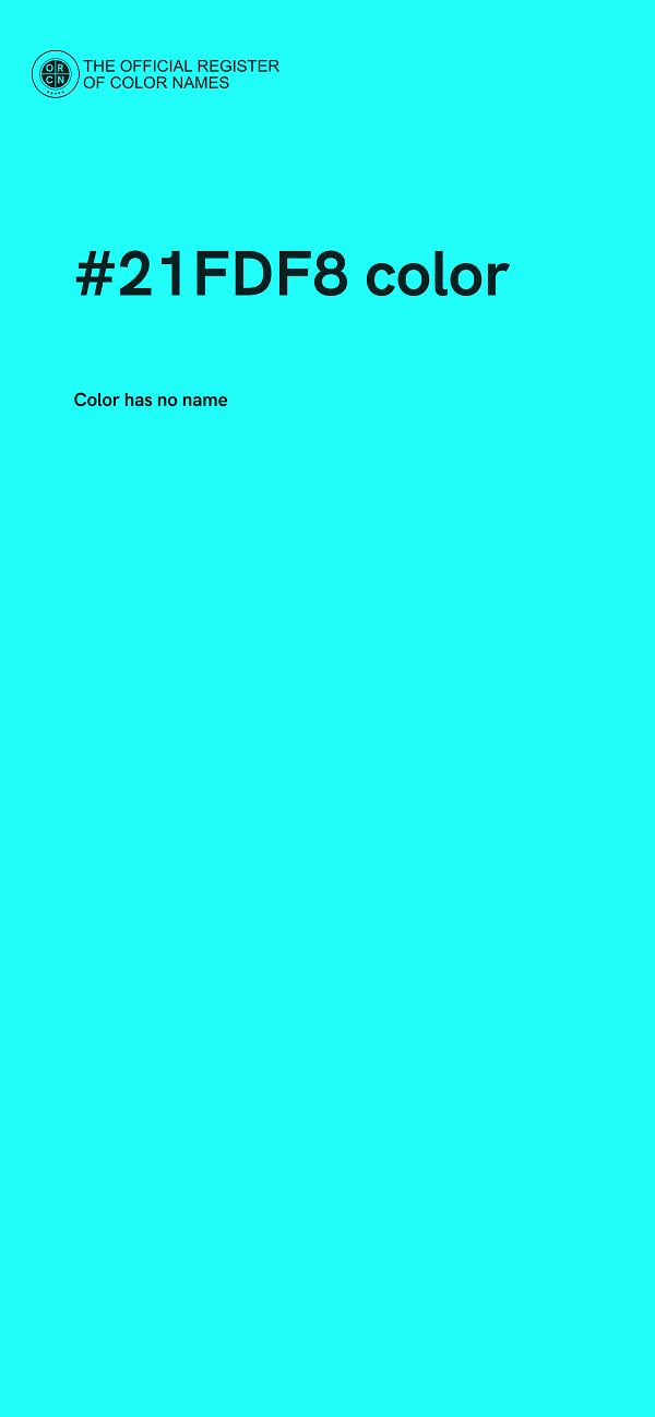 #21FDF8 color image