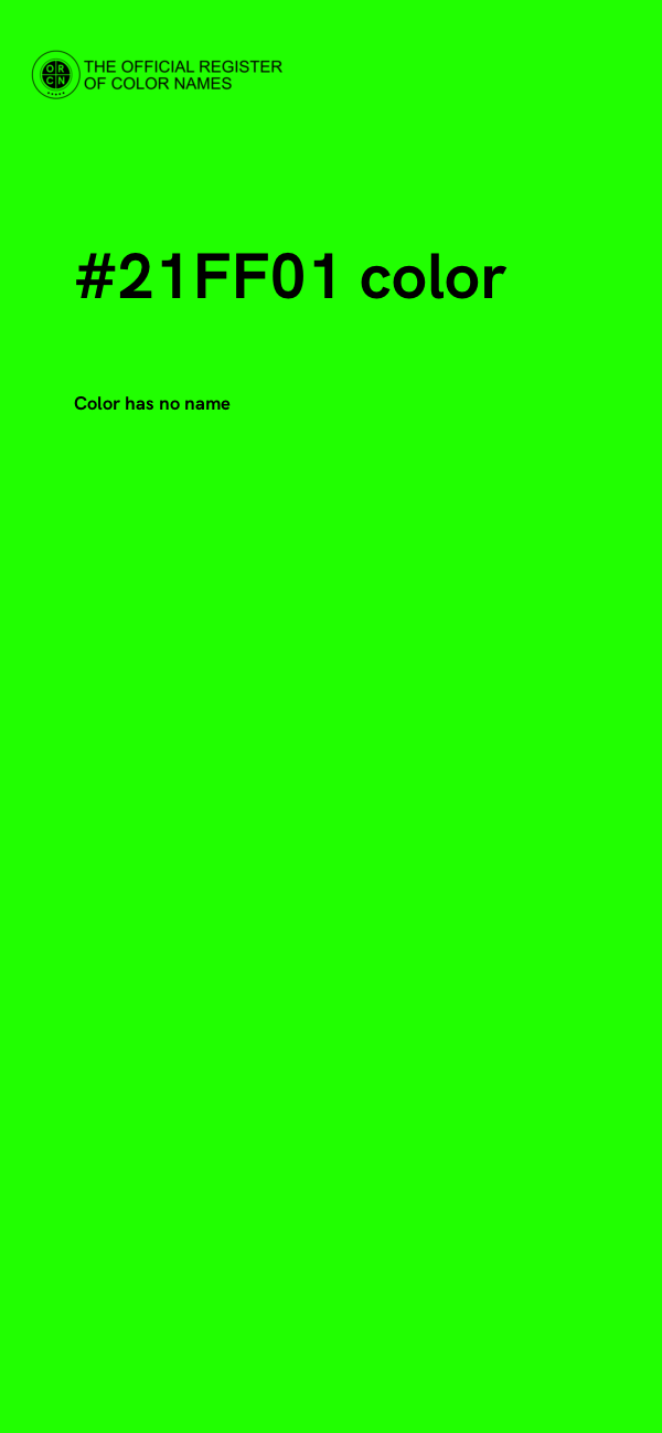 #21FF01 color image