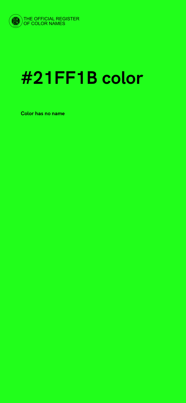 #21FF1B color image