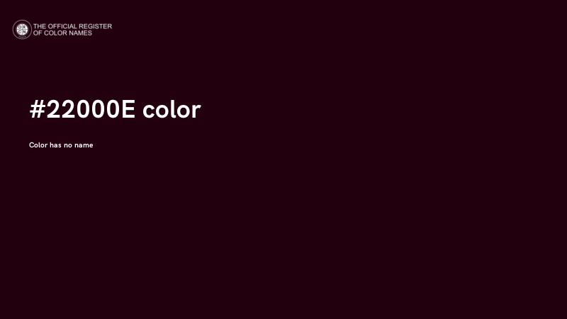 #22000E color image