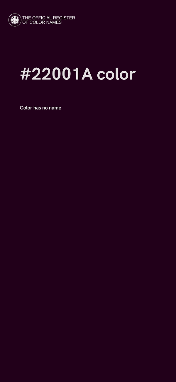 #22001A color image