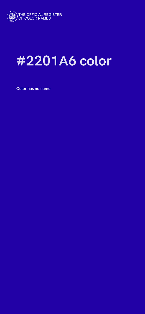 #2201A6 color image