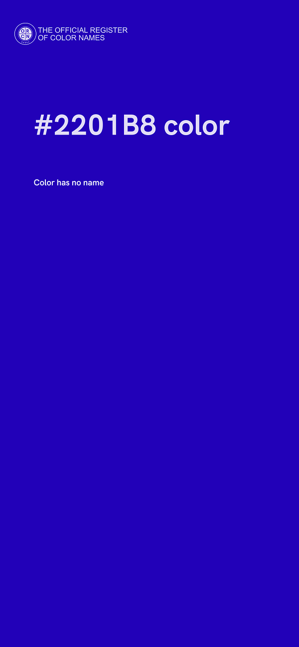 #2201B8 color image
