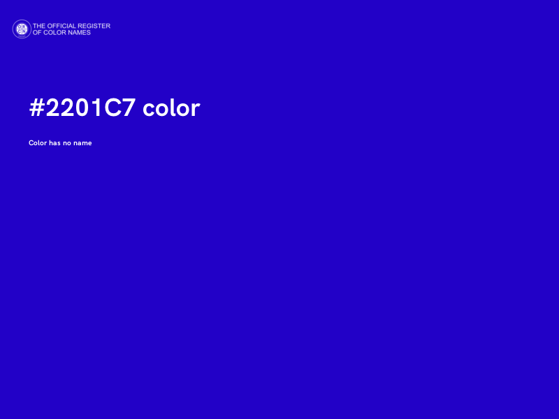 #2201C7 color image