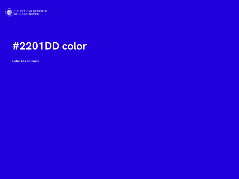 #2201DD color image