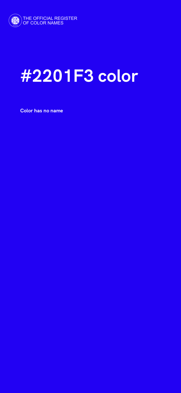#2201F3 color image