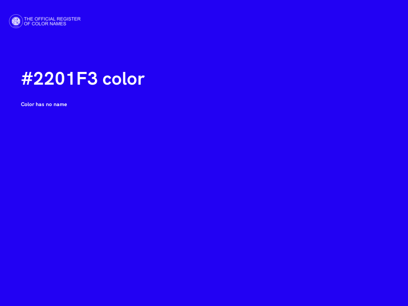 #2201F3 color image