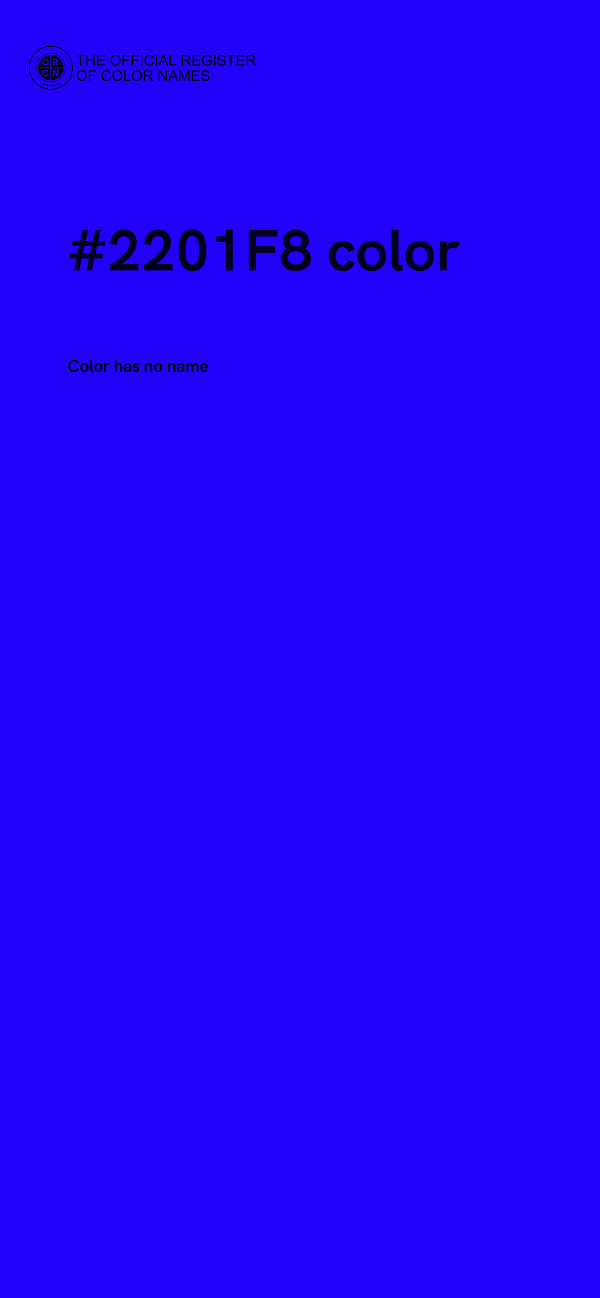 #2201F8 color image