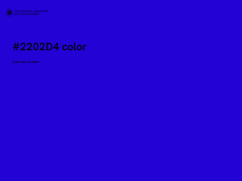 #2202D4 color image