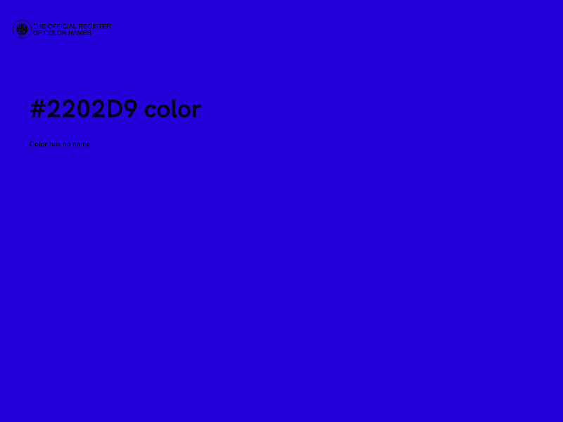 #2202D9 color image