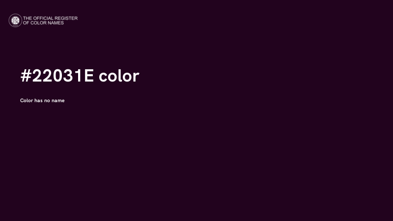 #22031E color image