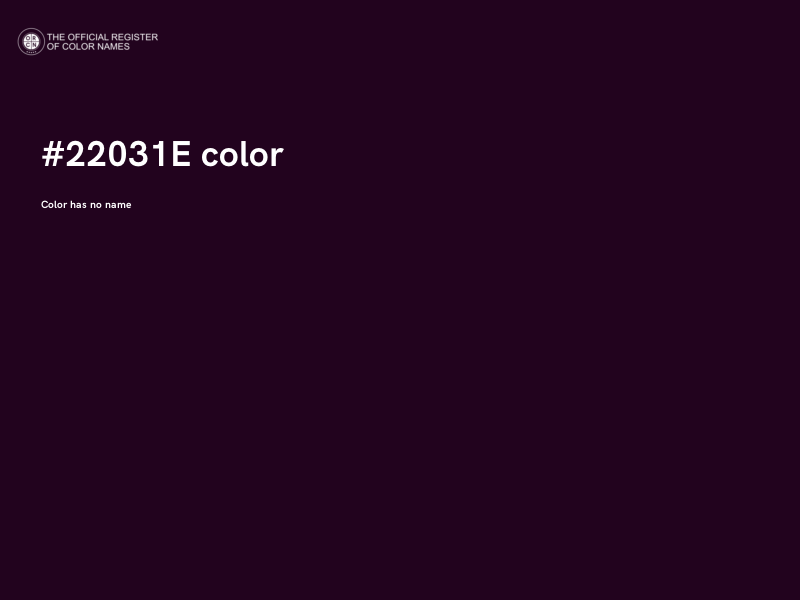 #22031E color image