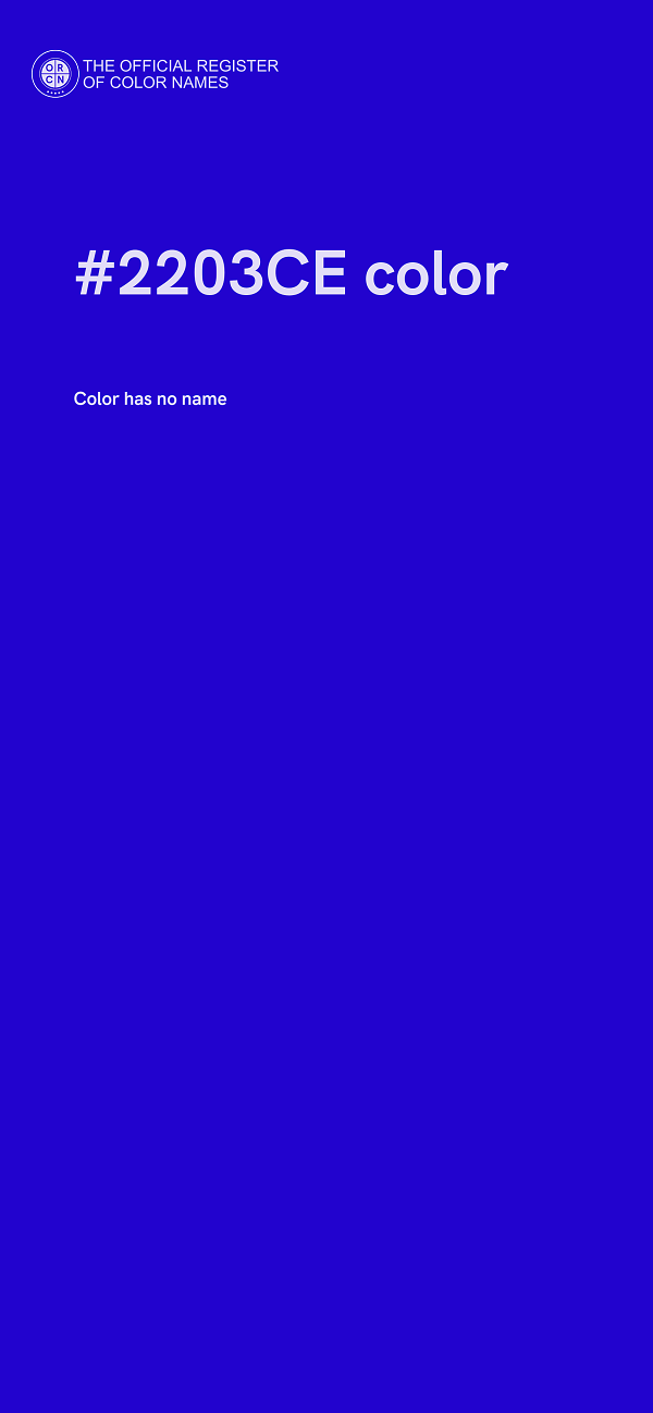#2203CE color image