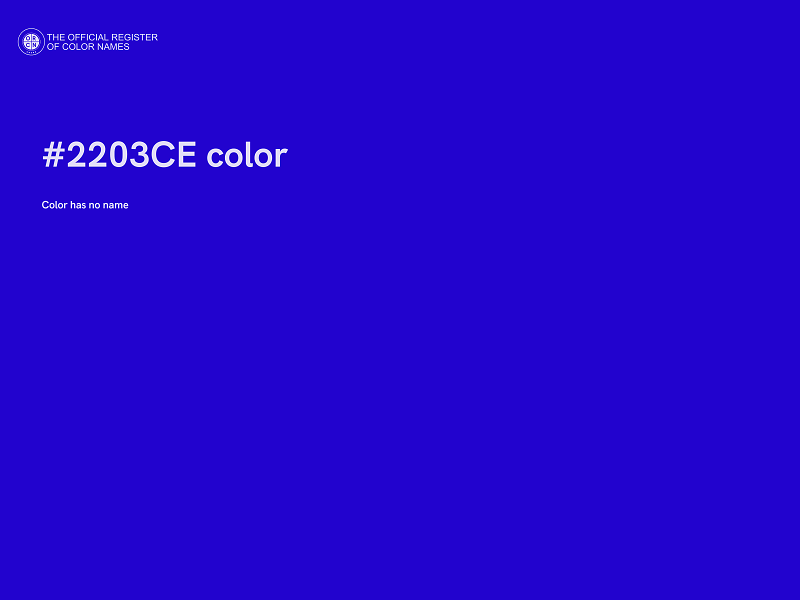 #2203CE color image