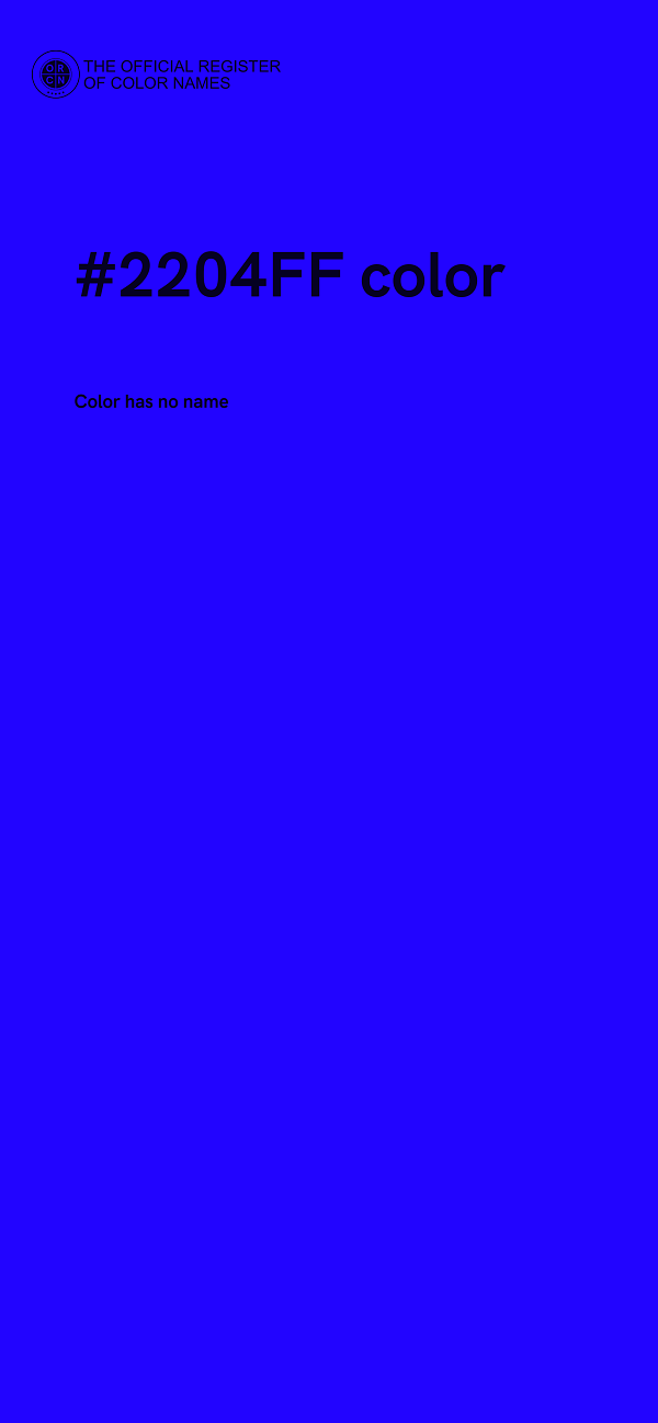 #2204FF color image