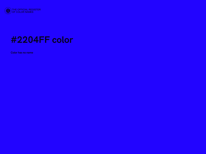 #2204FF color image