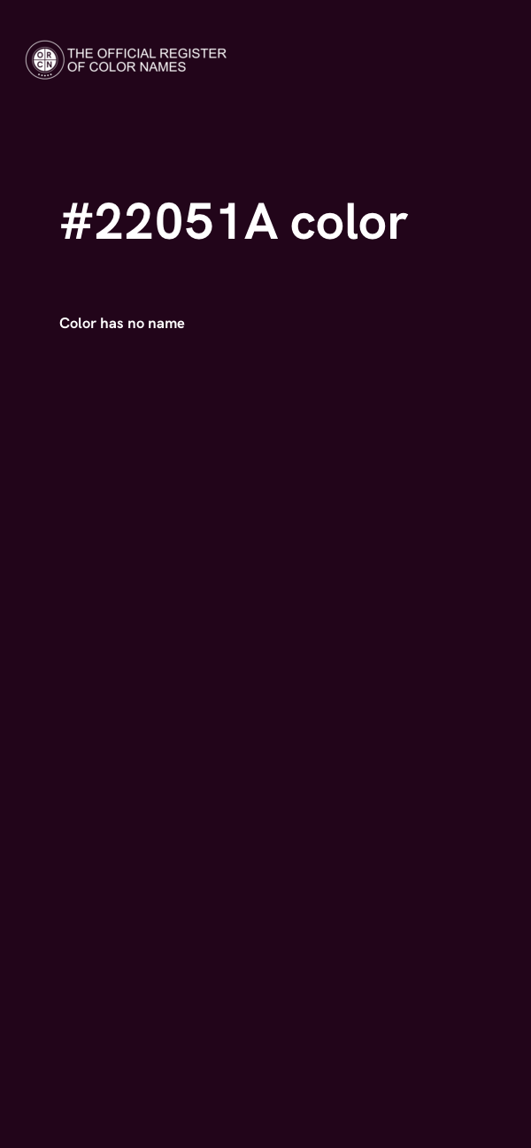 #22051A color image