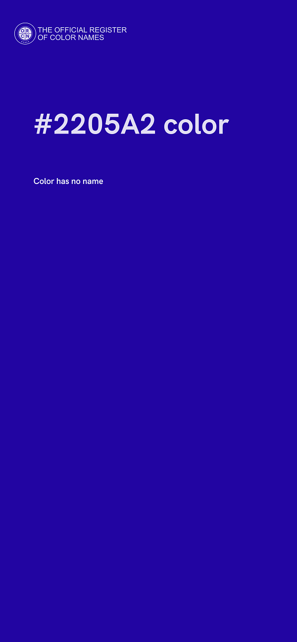 #2205A2 color image