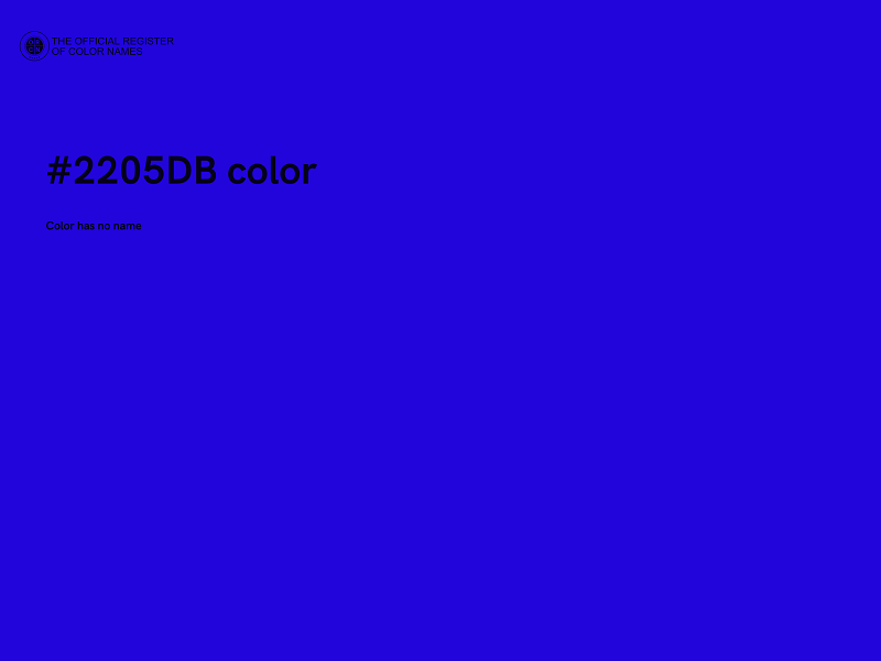 #2205DB color image