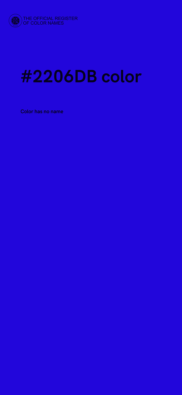 #2206DB color image