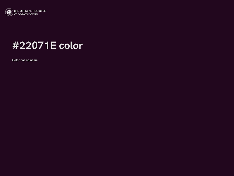#22071E color image