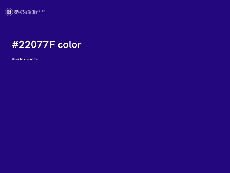 #22077F color image