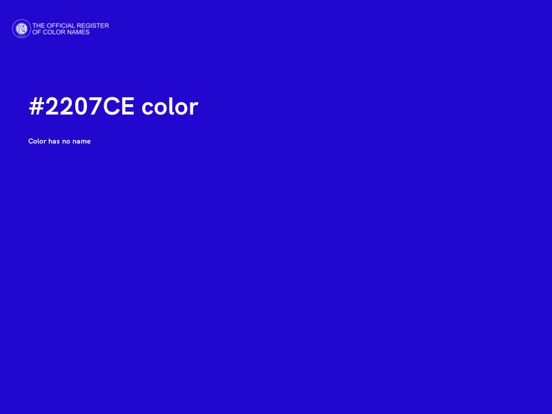 #2207CE color image