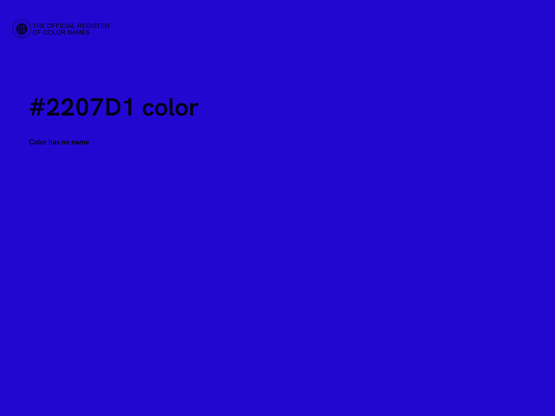 #2207D1 color image