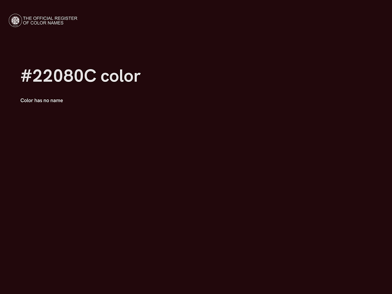 #22080C color image