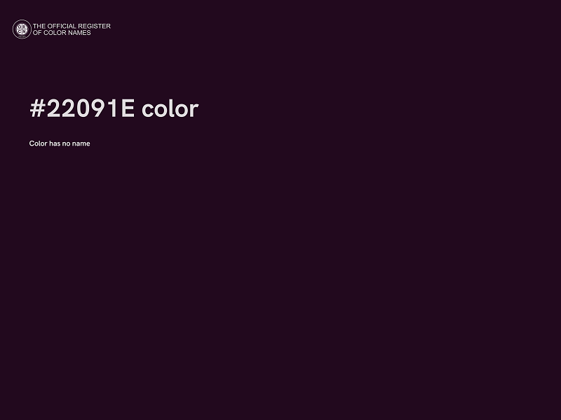 #22091E color image