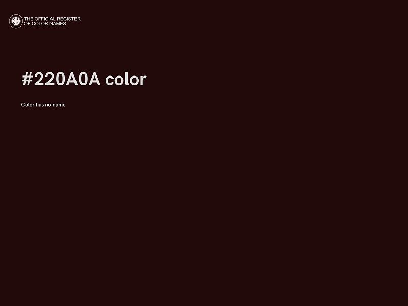 #220A0A color image