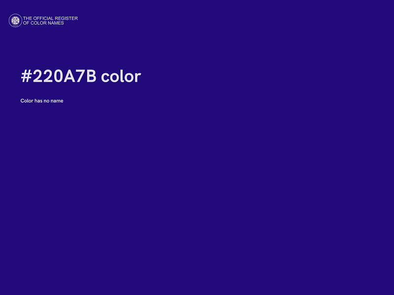 #220A7B color image