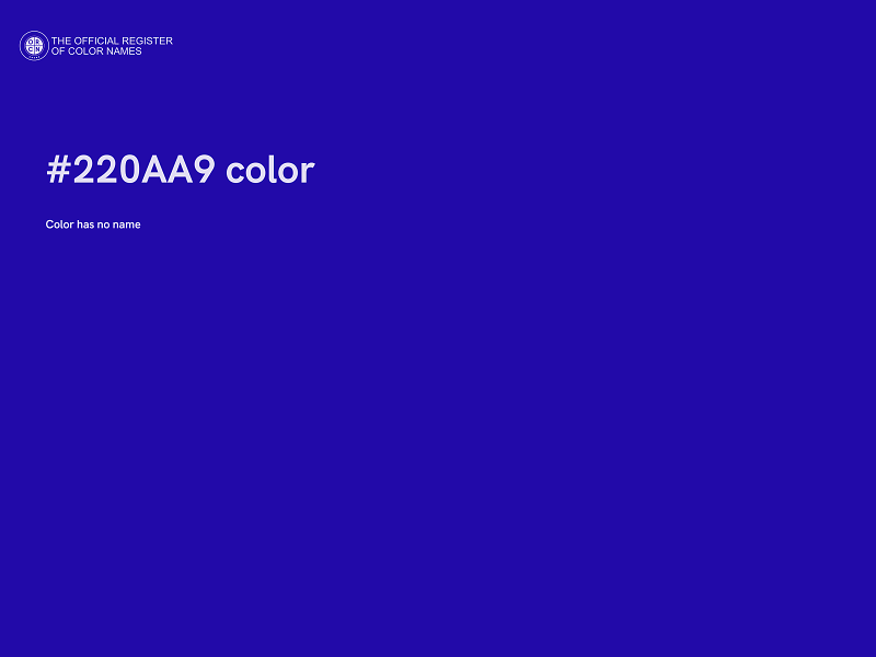 #220AA9 color image