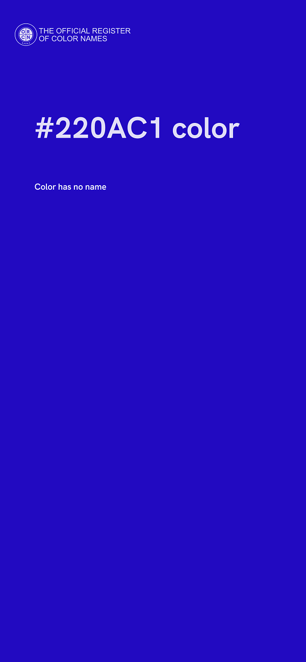 #220AC1 color image