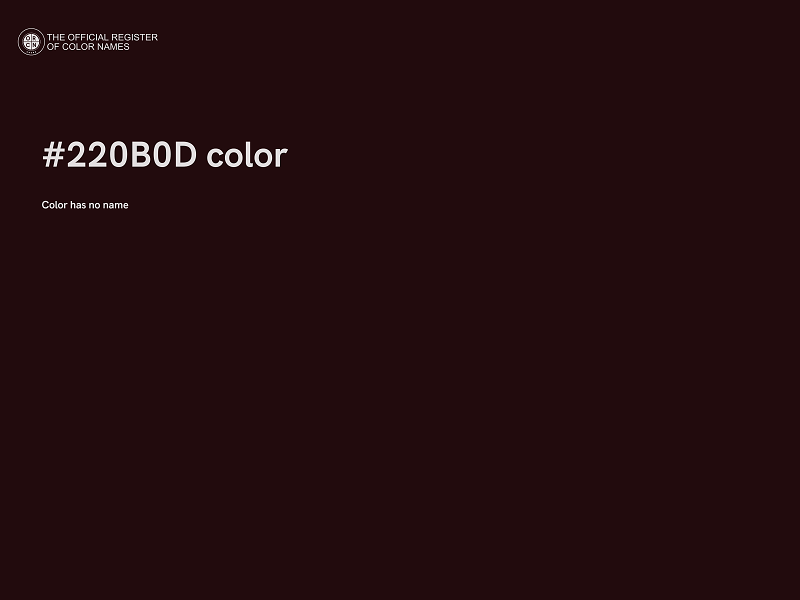 #220B0D color image