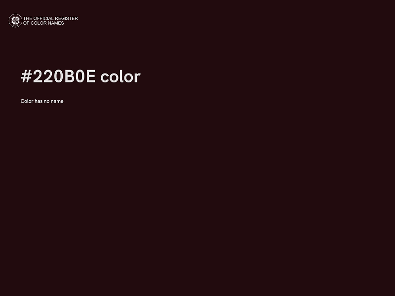 #220B0E color image