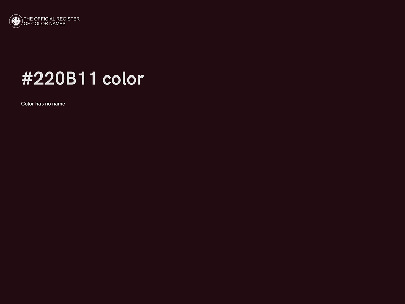 #220B11 color image