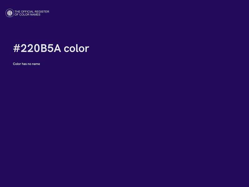 #220B5A color image