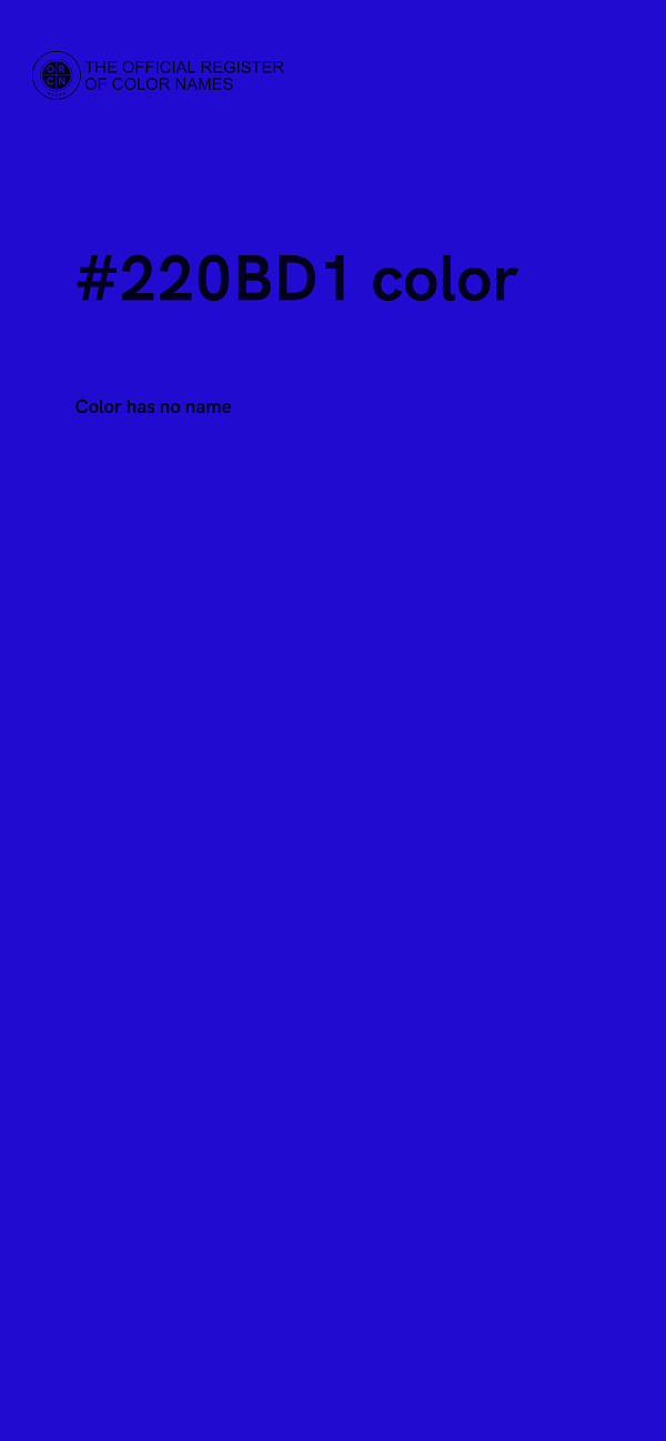 #220BD1 color image