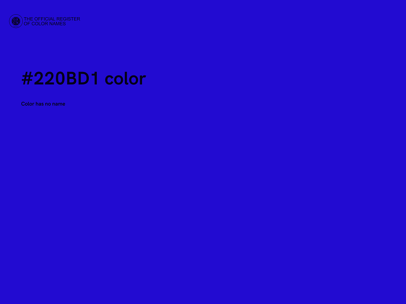 #220BD1 color image