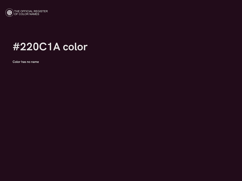 #220C1A color image