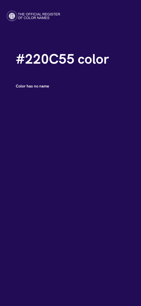 #220C55 color image