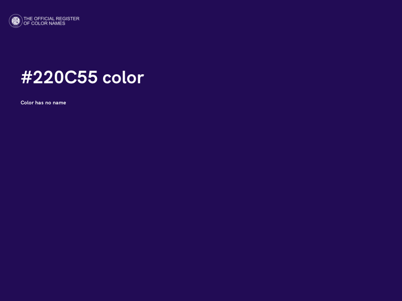 #220C55 color image